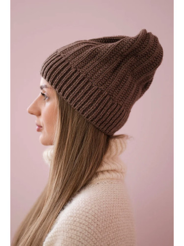 Kesi Cap with fleece Anna K238 mocca