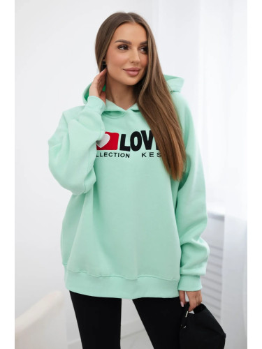 Mint Insulated Cotton Hoodie