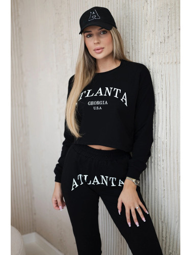 Set with black Atlanta print