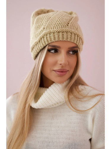 marka niezdefiniowana Women's cap Klarysa K393 beige