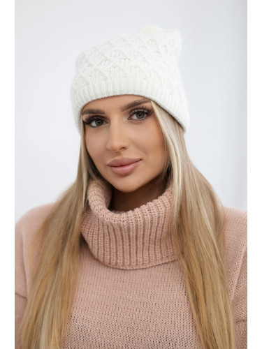 marka niezdefiniowana Cap with fleece Kratka K204 white