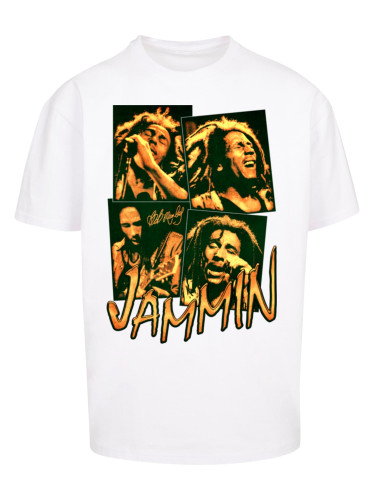 Men's T-shirt Bob Marley Jammin Live Oversize white