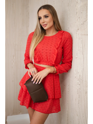 Boho dress red