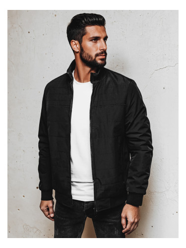 Kurtka męska przejściowa czarna Dstreet