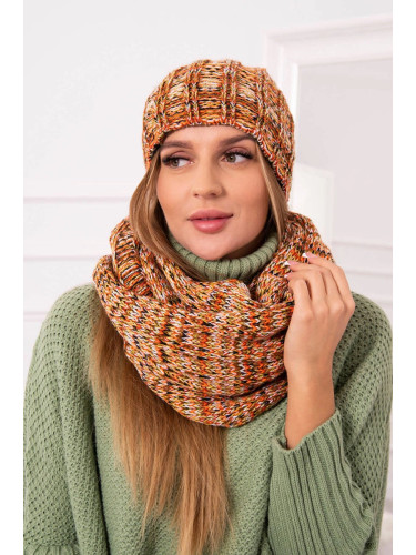 Women's set with fleece 4 Pory Roku K263 camel+foxy