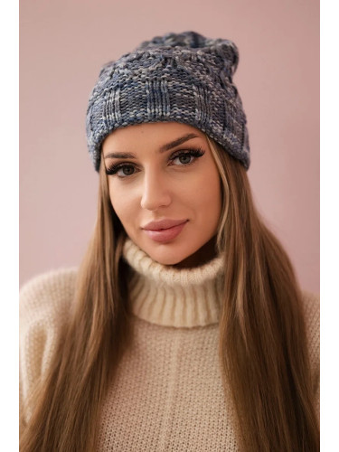 marka niezdefiniowana Cap with fleece Melisa K241 navy blue+blue