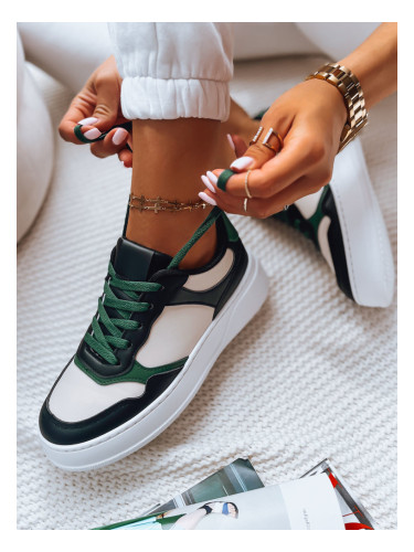 Sneakersy damskie MEILA czarno-zielone Dstreet