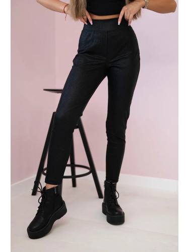 marka niezdefiniowana Leggings with an animal motif black