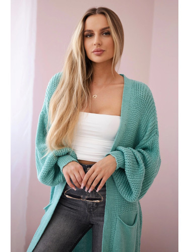 Long cardigan mint