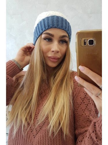marka niezdefiniowana Cap with fleece Bibiana K264 purple + white