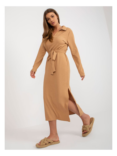 Dress-LK-SK-509227.83P-camel
