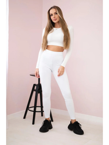 Brooklyn white leggings