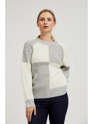 Marisse Women's Sweater Z-Sw-4500 Off White_Grey