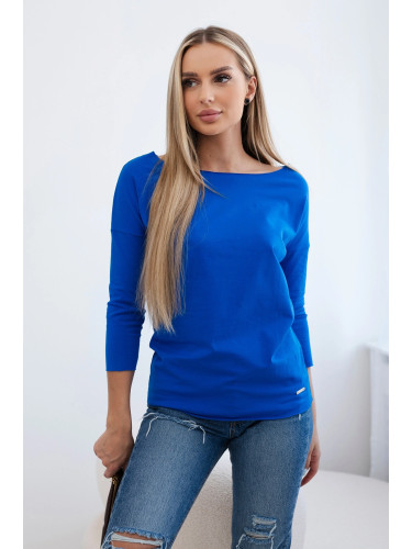 Casual purple blue blouse