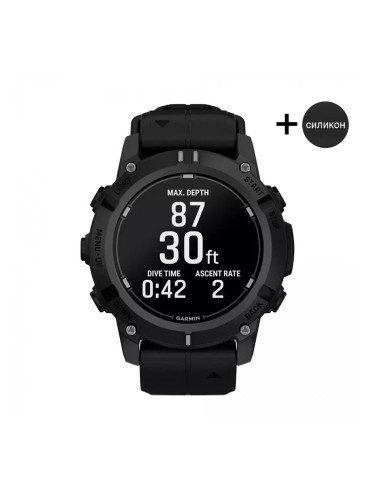 Смарт часовник Garmin Descent G2 Amoled 46 мм Sapphire Black 010-02986-00