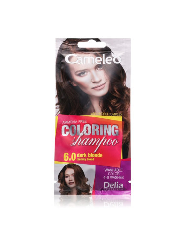 Delia Cosmetics Cameleo Coloring Shampoo тониращ шампоан За коса цвят 6.0 Dark Blonde 40 мл.