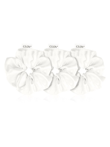 GLOV Satin Scrunchies S/M/L ластици за коса Beige 3 бр.