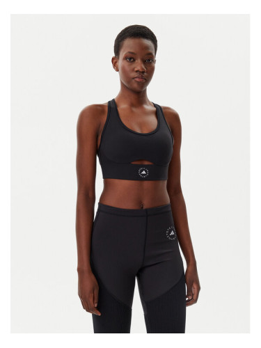 adidas by Stella McCartney Спортен сутиен TrueStrength IW6373 Черен Slim Fit