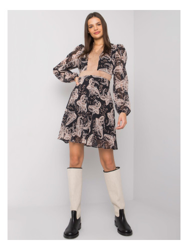 Dress-LC-SK-22K-3035.03P-black-beige