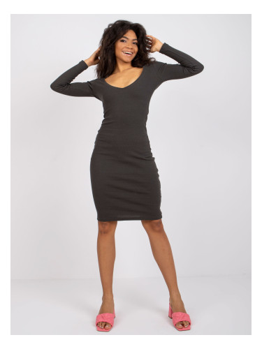 Dress-RV-SK-7436.53-Dark khaki