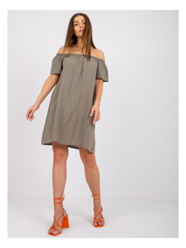 Dress-D73761M30145G-khaki