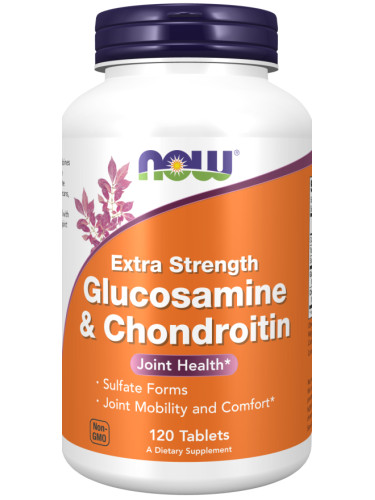 NOW - Glucosamine & Chondroitin 750/600 МГ - 120 Таблетки