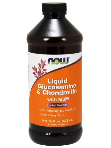 NOW - Glucosamine & Chondroitin с MSM (Течен) - 475 МЛ