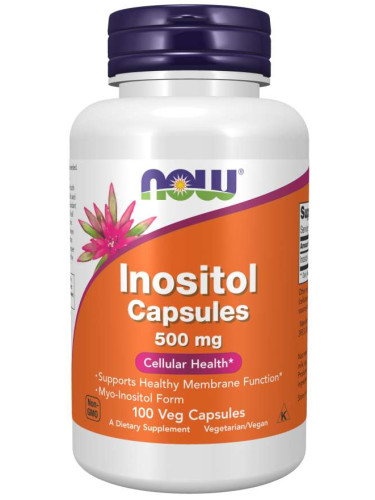 NOW - Inositol 500 МГ - 100 Капсули