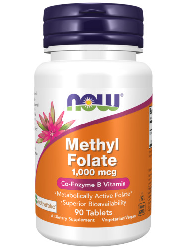 NOW - Methyl folate 1,000 mcg - 90 таблетки