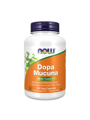 NOW - DOPA Mucuna - 180 веган капсули