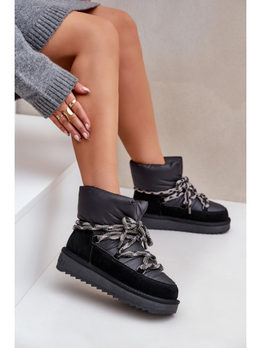 Замшени Снежни Боти За Жени С Дебели Връзки D.Franklin