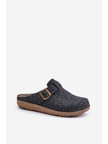 Men's slippers with buckle profilactic slippers Inblu graphite