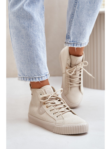 BIG STAR SHOES Затоплени Кадифени Маратонки За Жени Big Star