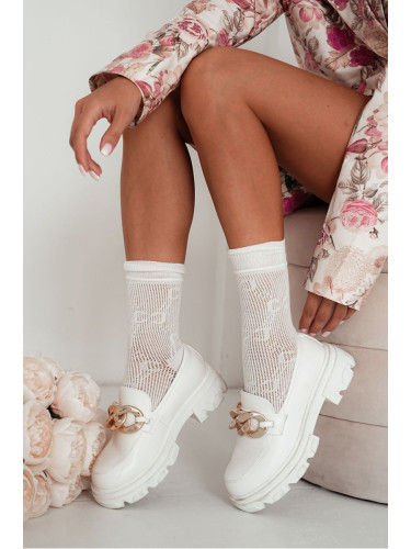 Milena Дамски Чорапи Ажурни CC Ecru