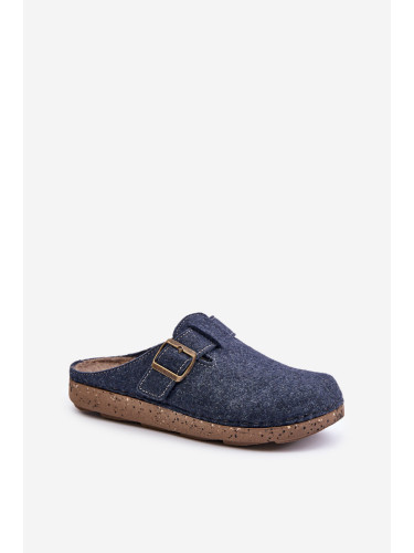 Men's slippers with buckle profilactic slippers Inblu blue