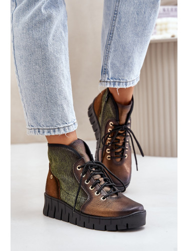 Кожени Боти На Платформа И Котурни Maciejka