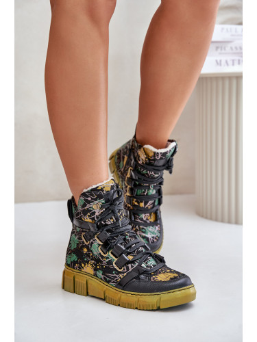 Кожени Плоски С връзки Ботуши Maciejka