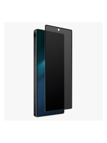 Стъклен протектор OG Premium Privacy с цяло лепило, За Samsung Galaxy S25 Plus, Черен