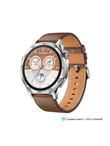 Huawei Watch GT 5 46mm,Brown Leather,Vili-B19L