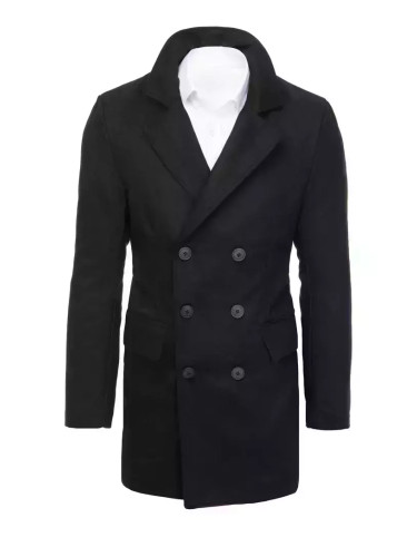 Płaszcz męski czarny Dstreet