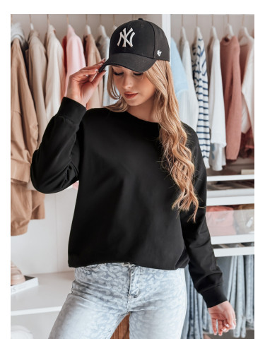 Черен дамски суитшърт LUMIVIA