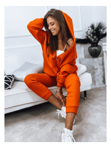 Komplet damski dresowy AMILIA PREMIUM pomarańczowy Dstreet