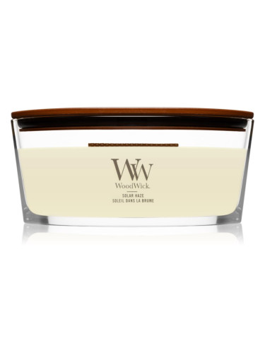 Woodwick Solar Haze ароматна свещ с дървен фитил (hearthwick) 453 гр.