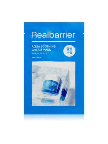 Real Barrier Aqua Soothing Cream Mask хидратираща платнена маска 30 мл.