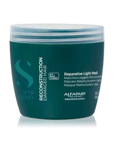 Alfaparf Milano Semi di Lino Reconstruction Reparative Light Mask регенерираща маска за увредена коса за фина коса 500 мл.
