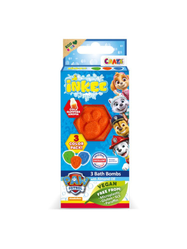Craze INKEE Paw Patrol бомбичка за вана за деца 3x15 гр.