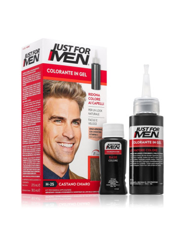 Just for Men Color Kit тонираща боя за коса за мъже цвят H-25 Light Brown 1 бр.