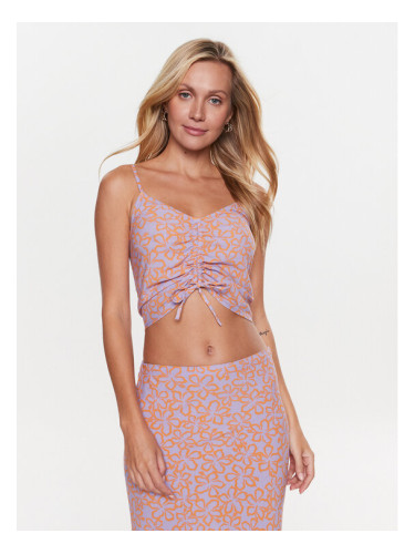 Roxy топ Vibrant ERJWT03564 Розов Slim Fit