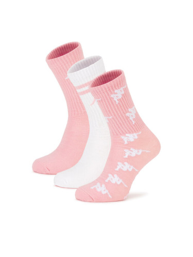 Kappa Дълги чорапи KR_SUPERT_SS25 (3-PACK) Розов