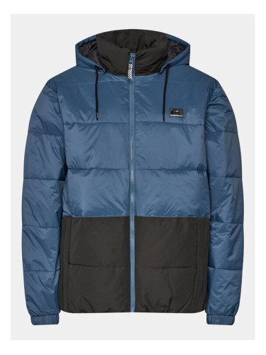 Quiksilver Пухено яке Wolfs EQYJK03990 Син Regular Fit